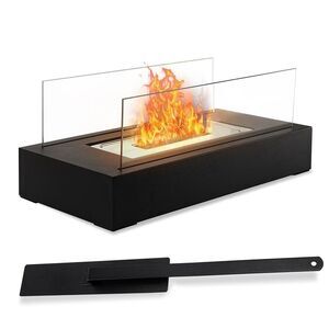Tabletop Fire Pit Indoor/Outdoor - Stainless Steel Portable Fireplace